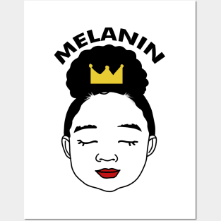 Melanin Afro Girl Birthday, Proud African Posters and Art